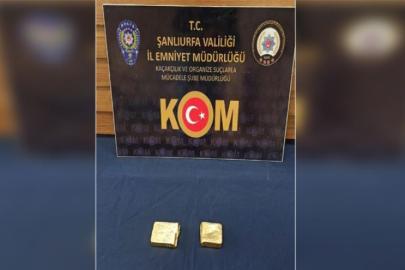 Şanlıurfa’da servet değerinde  külçe altın ele geçirildi