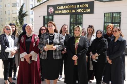 Karaköprülü hanımlardan şiddete kınama!