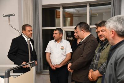 Vali Şıldak, şehir merkezindeki yaralıları yalnız bırakmadı