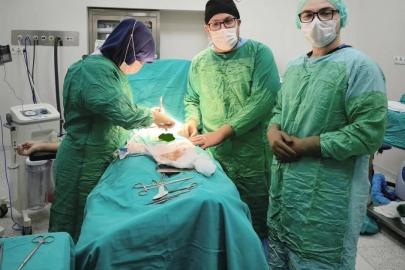 İki hastanın mesanesinden 27 taş çıkarıldı
