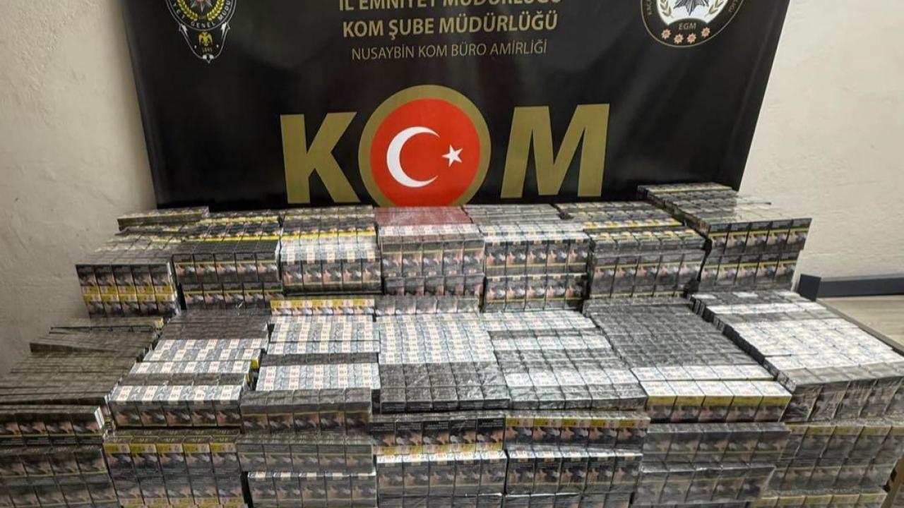 7 bin 100 paket kaçak sigara ele geçirildi