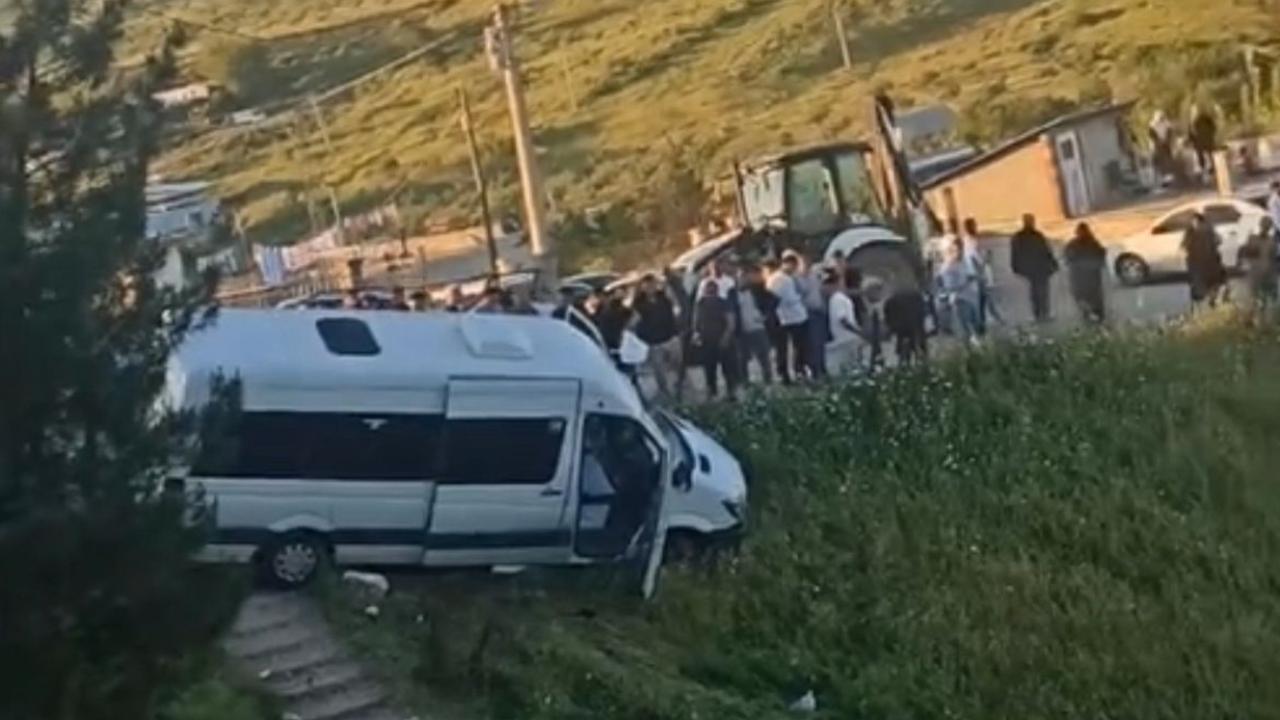 “Freni Patlayan Minibüs Facianın Eşiğinden Döndü”