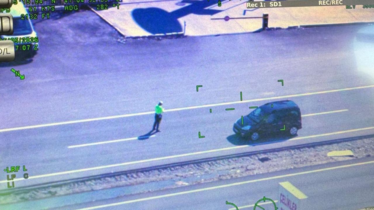 Kurban Bayramı öncesi havadan trafik denetimi