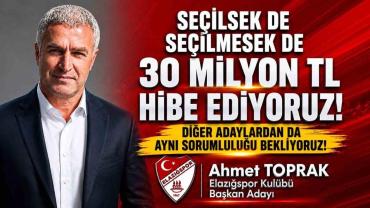Elazığlı Başkan adayı kesenin ağzını açtı