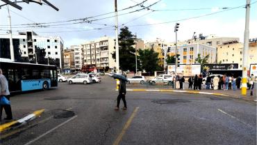 Şanlıurfa'da bahar havası aniden sağanağa döndü