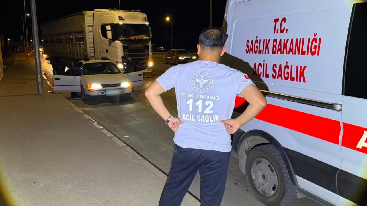 Aldığı maddenin etkisiyle baygın bulunan sürücü ekipleri harekete geçirdi