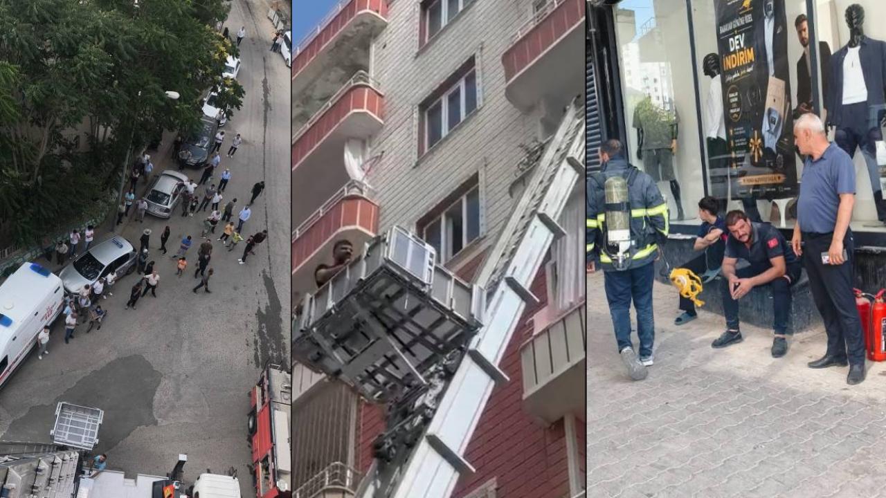Apartman dairesinde yangın: 3 kişi dumandan etkilendi