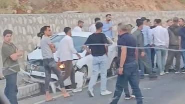 Düğün konvoyunda korkutan kaza: 2 yaralı