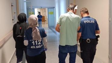 İnşaattan düşen malzeme yayaya isabet etti: 1 yaralı