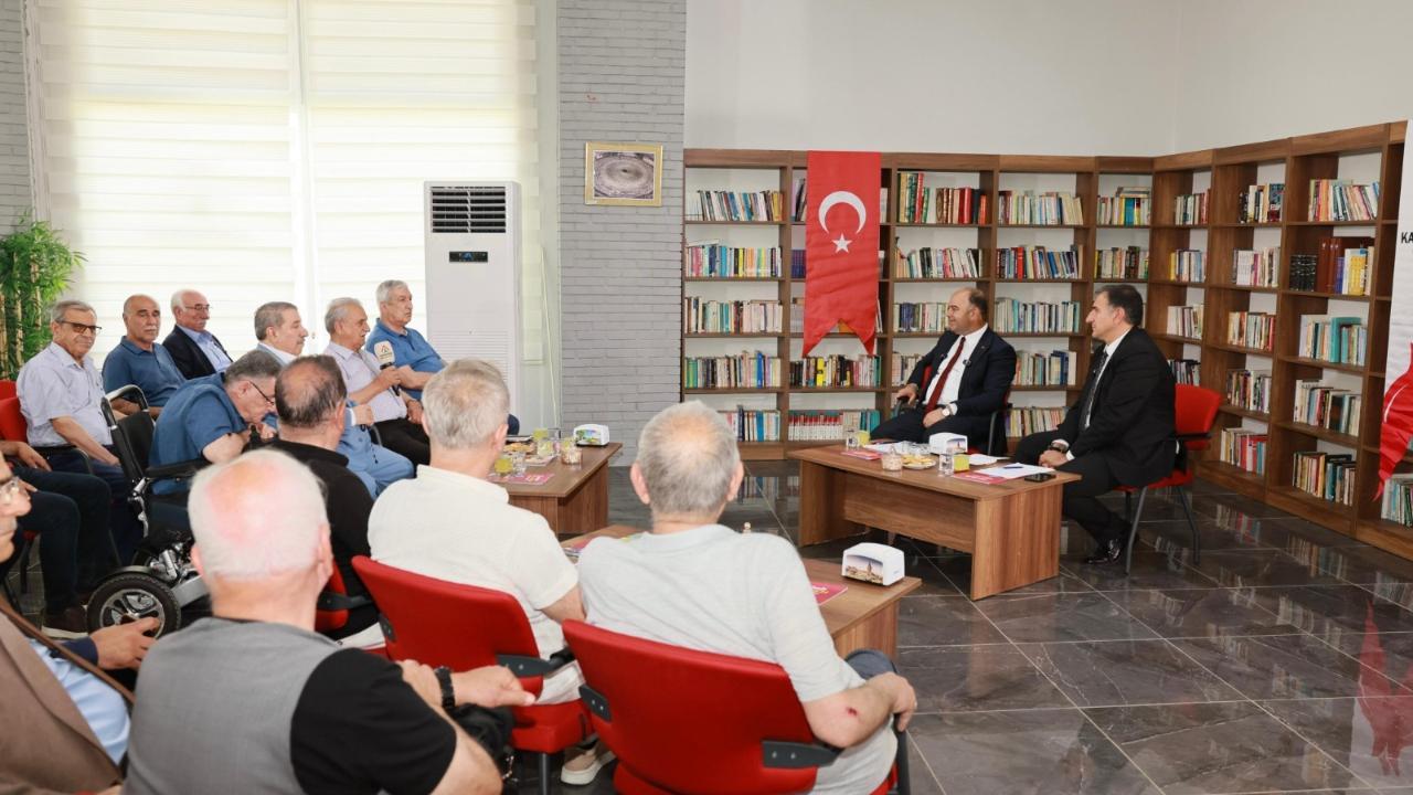 Karaköprü’de emeklilerle açık oturum buluşması