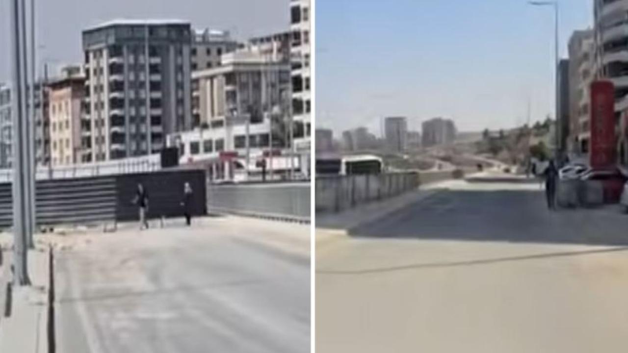 Karaköprü'de esnaftan 'yol' tepkisi (VİDEO)