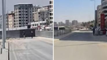 Karaköprü'de esnaftan 'yol' tepkisi (VİDEO)