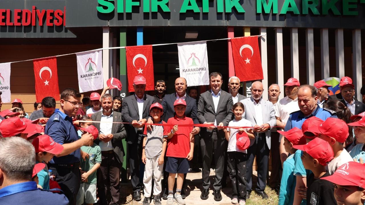 Karaköprü’de Sıfır Atık marketler resmen hizmete açıldı