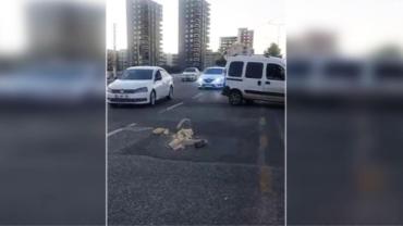 Karaköprü’de 'yol çökmesi' sürücülere tehlike oluşturuyor