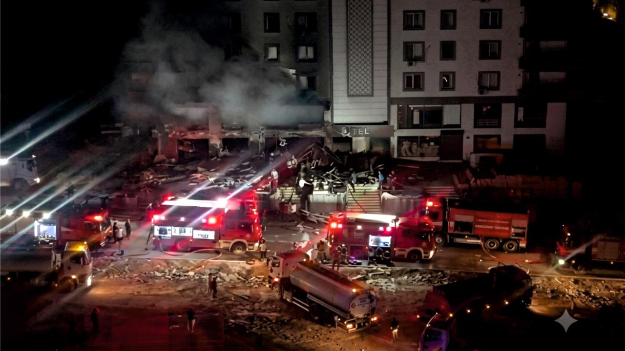 Maşuk'ta yangın. Soğutma çalışmaları saatlerce sürdü