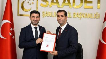 Saadet Partisi Siverek İlçe Başkanlığına yeni atama