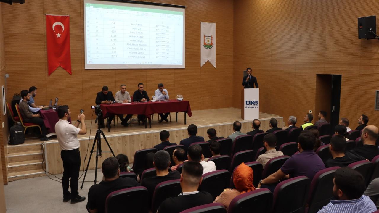 Şanlıurfa Büyükşehir Belediyesi'nde 12 işçi için kura çekimi yapıldı