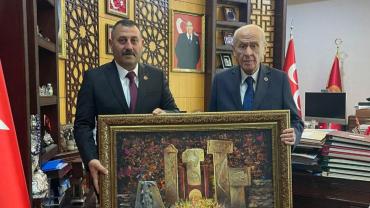 Şanlıurfa MHP İl Başkanı, Bahçeli'yi ziyaret etti