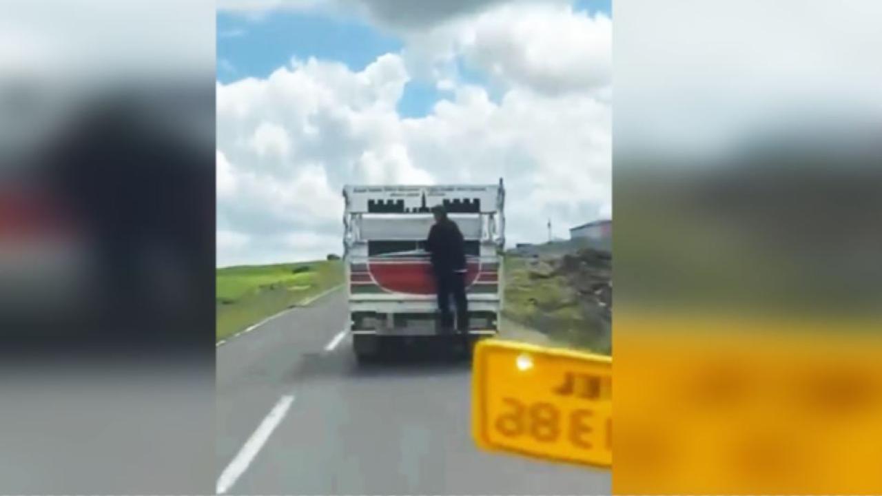 Şanlıurfa trafiğinde korkutan görüntüler