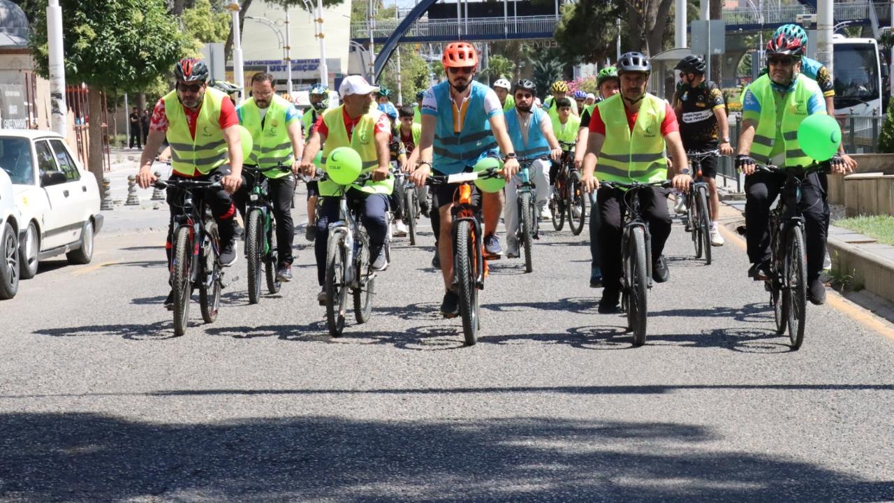 Şanlıurfa’da sağlıklı yaşam için pedal çevirdiler