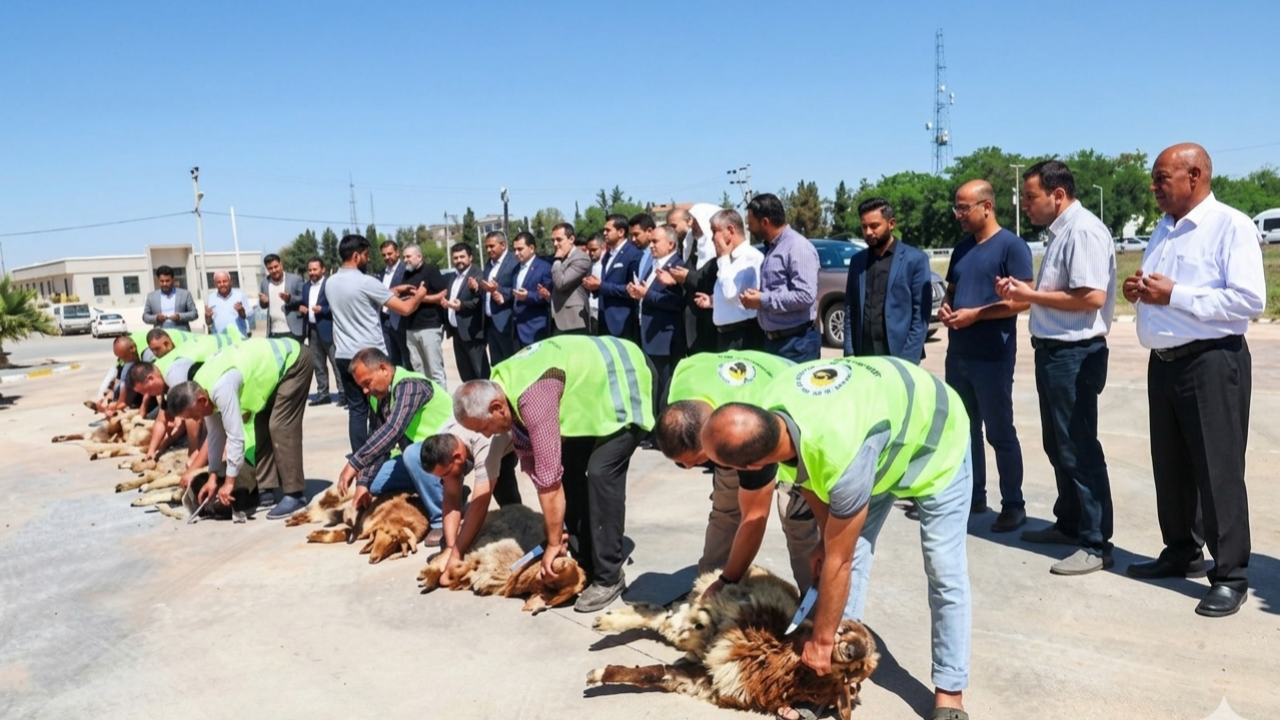 Şanlıurfaspor yönetimi kurbanlarla karşılandı