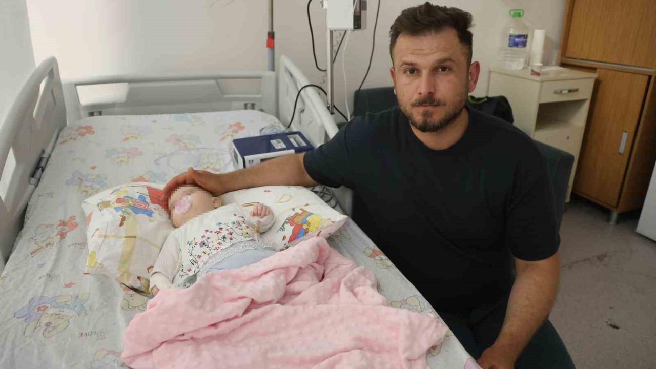 Serum çıkarma işlemi esnasında sargıyla birlikte bebeğin parmağı kesildi