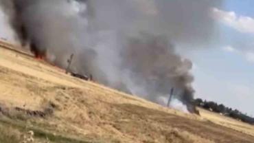 Siverek’te arazi yangını: 1’i ağır 3 yaralı