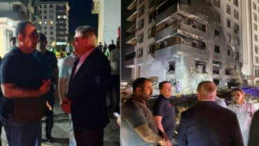 Vali Şıldak, yangın bölgesinde incelemelerde bulundu