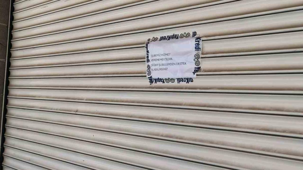 Yapı Kredi Bankası Şubesi’ne silahlı saldırı