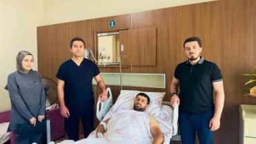 Beton mikserine kaptırılan bacak başarılı ameliyatla kurtarıldı