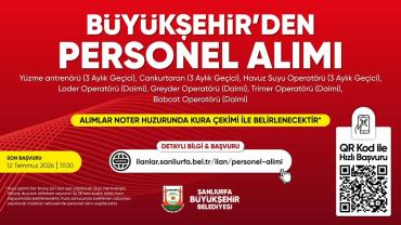 Büyükşehir Belediyesi, personel alımı yapacak