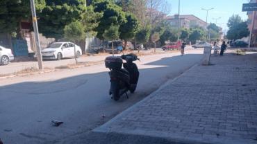 Devrilen elektrikli bisikletin sürücüsü yaralandı