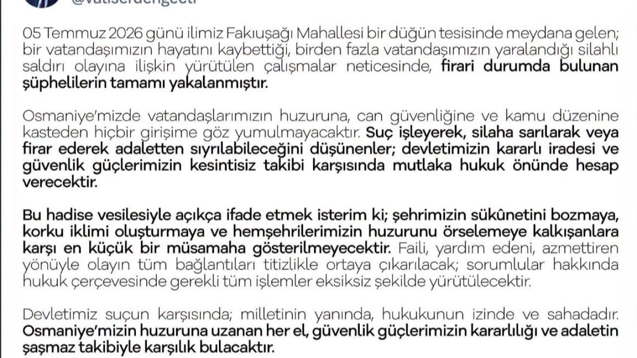 Düğün salonundaki cinayette firari şüpheliler de yakalandı