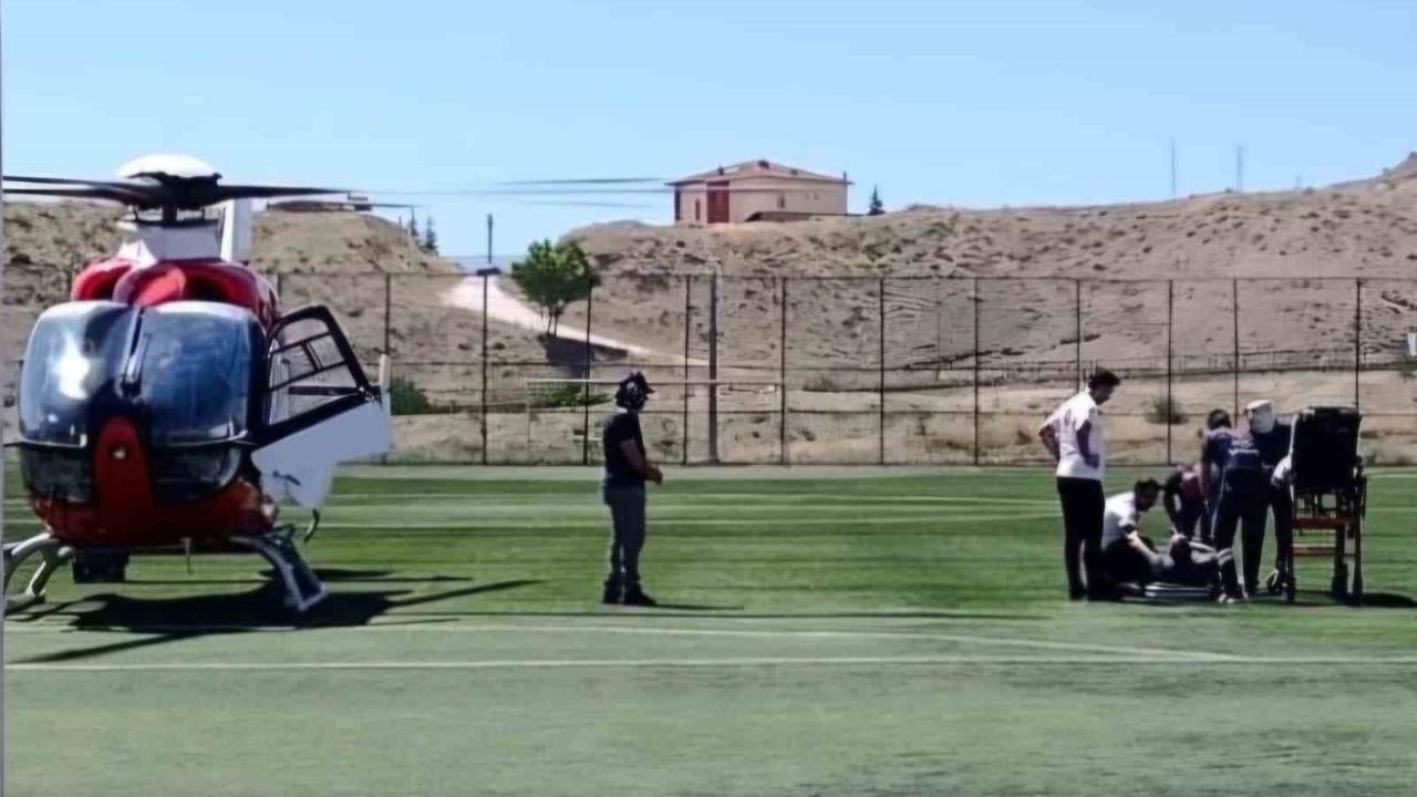Kalp krizi geçiren hasta hava ambulansıyla Malatya’ya sevk edildi
