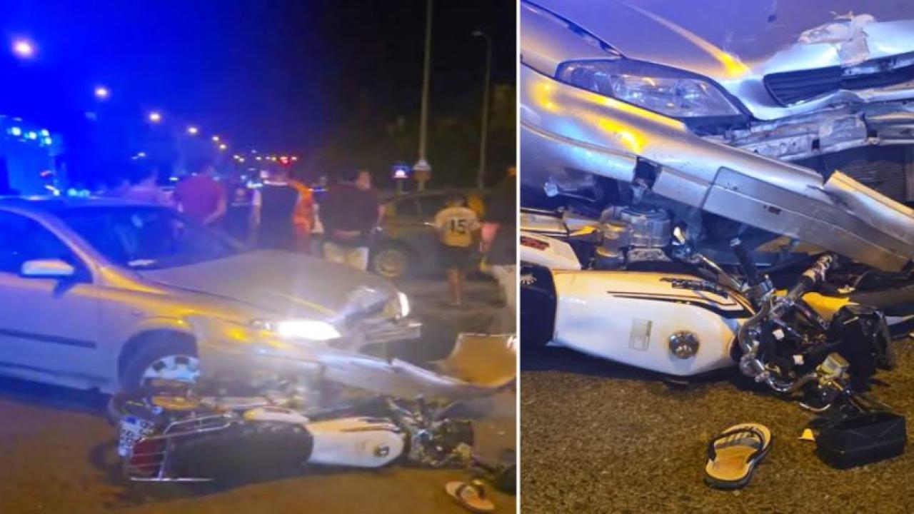Karaköprü'de motosiklet ile otomobil çarpıştı: 1 yaralı