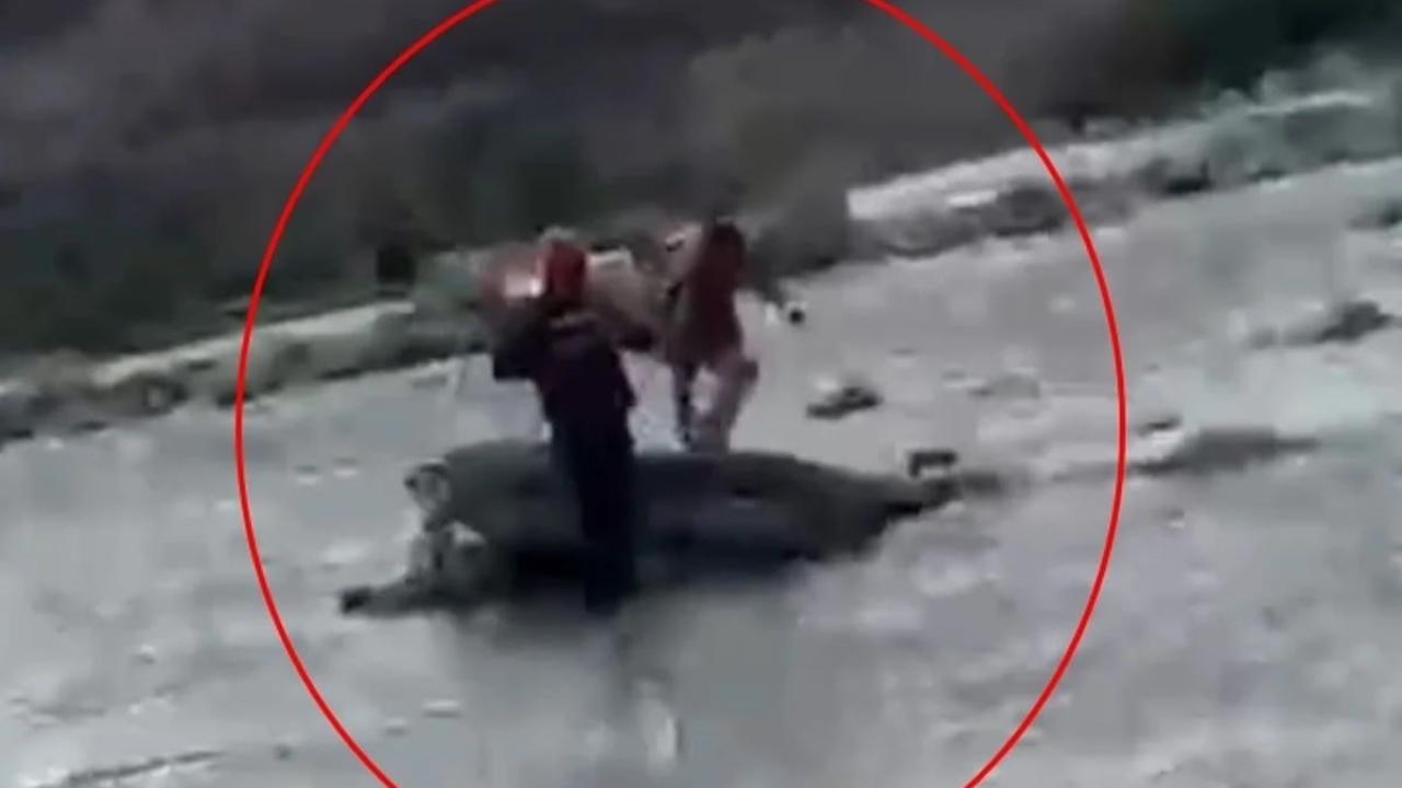 Mahsur kalan çocuğu AFAD kurtardı