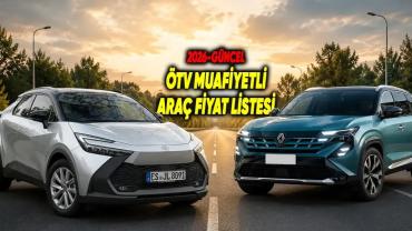ÖTV Muafiyetli Tüm Araçlar Güncel Fiyat Listesi
