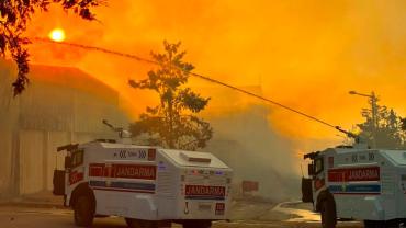 Şanlıurfa’da Namet Entegre Besi Et Tesisi'nde korkutan yangın