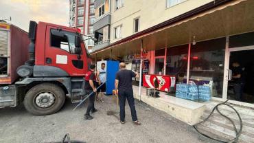 İş yerinde yangın: Maddi hasar oluştu