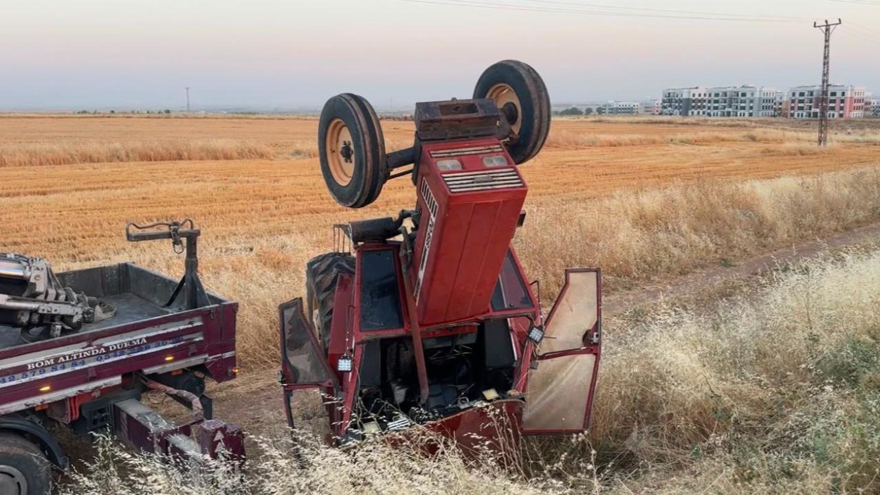 Şanlıurfa'da traktör devrildi