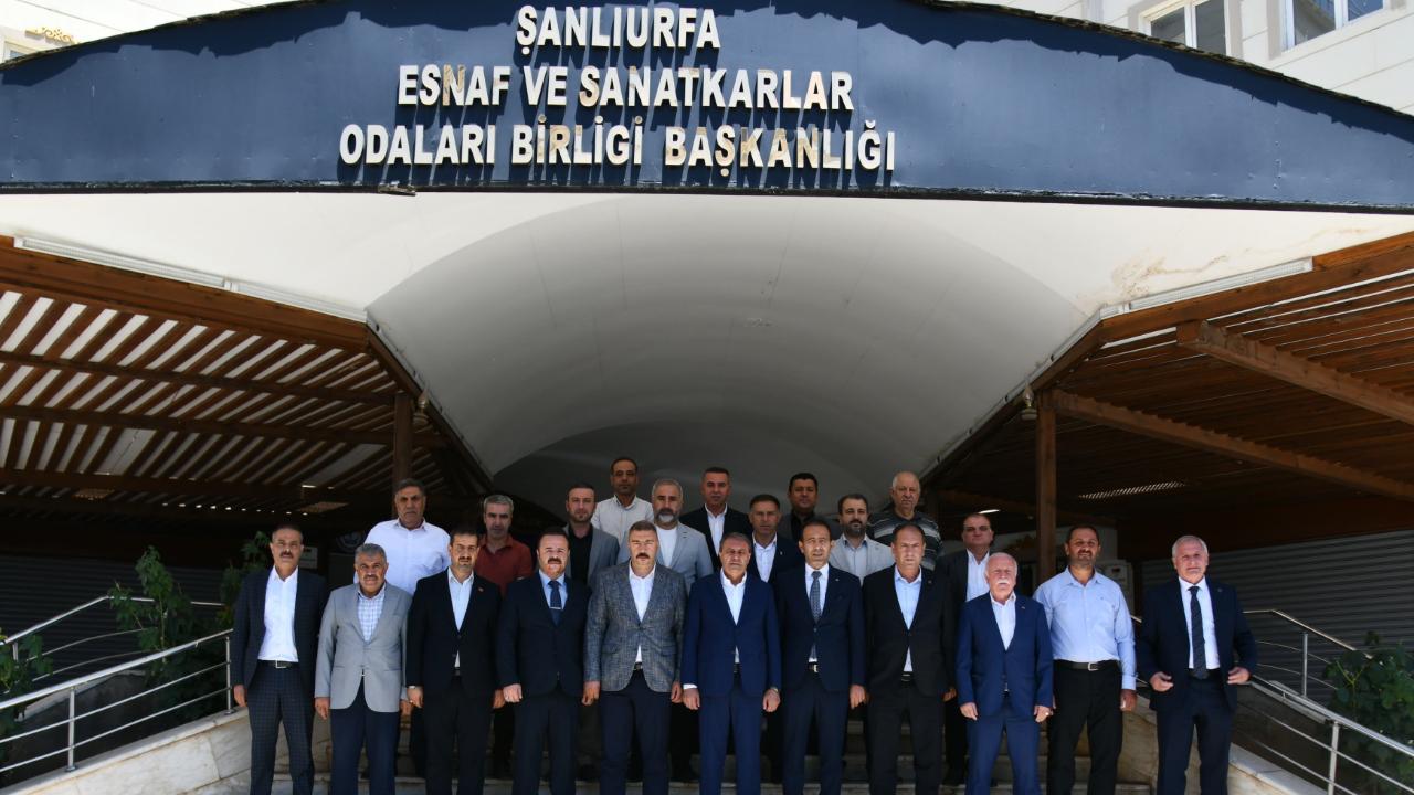 Vali Hasan Şıldak'tan Esnaf Odaları Birliği'ne ziyaret