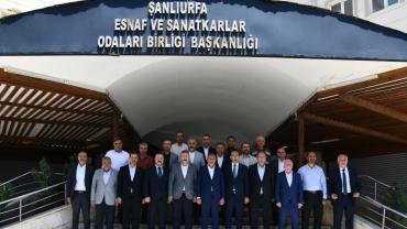 Vali Hasan Şıldak'tan Esnaf Odaları Birliği'ne ziyaret