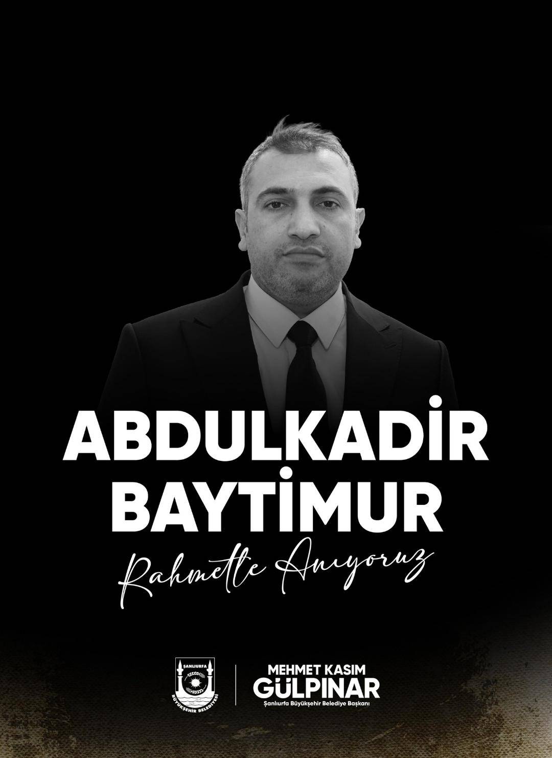 BŞB Fen İşleri Daire Başkanı Baytimur, hayatını kaybetti