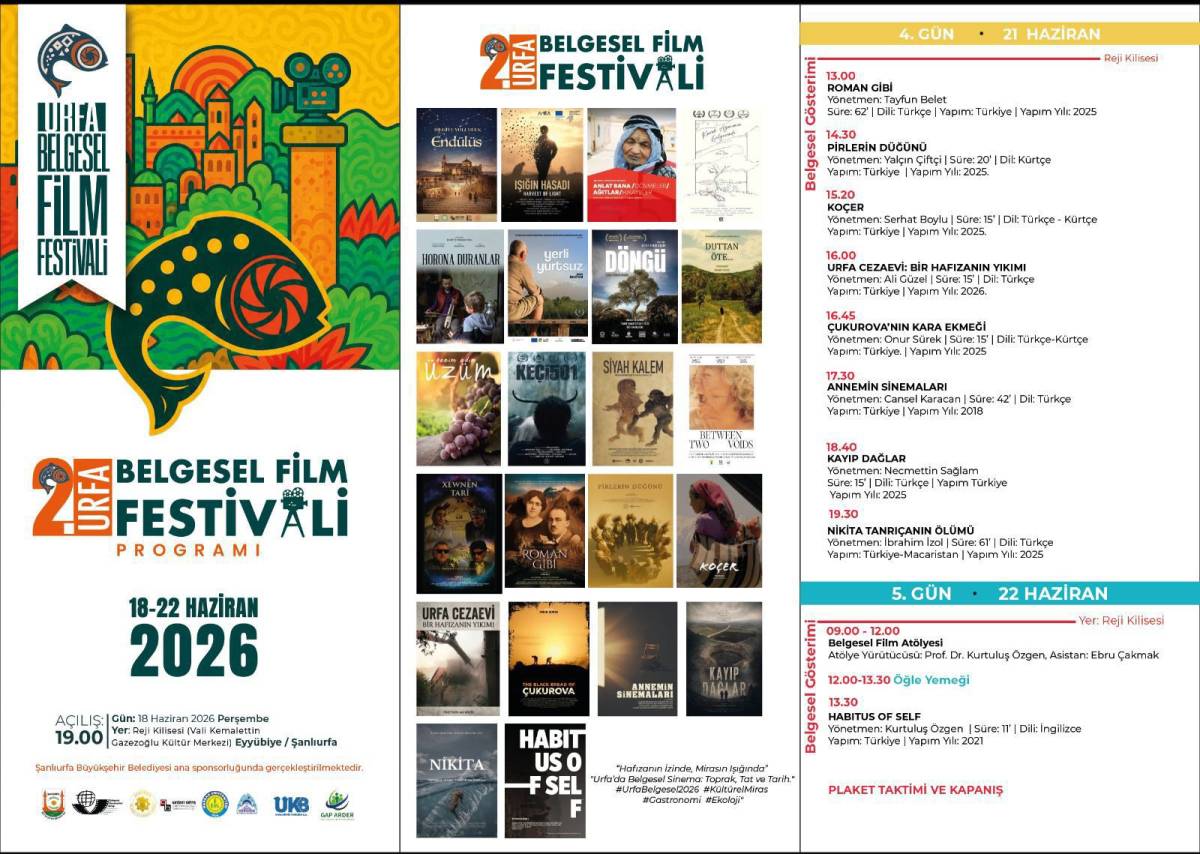 II. Urfa Belgesel Film Festivali start alıyor